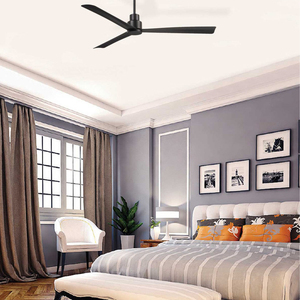 Ventilateur de plafond électrique décoratif moderne Fatasy Wifi Bldc DC Pmsm, moteur puissant, bois, patio, avec télécommande - Product Image 6