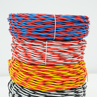 350V-750V Cables paralelos gemelos aislados de PVC Cobre sólido plano para monitoreo de iluminación de audio Categoría de cables eléctricos