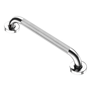 Barre d'appui antidérapante en acier inoxydable moletée de 12 pouces pour toilettes et douche - Product Image 2