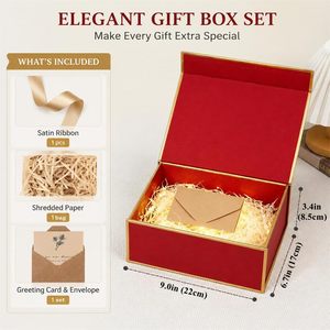 Caja de Regalo Plegable Magnética de Cartón Rígido Negro Mate, Grande, de Lujo, con Logotipo Personalizado Premium - Product Image 2