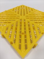 Dalles de sol amovibles en WPC à emboîtement, grilles de drainage antidérapantes, imperméables et résistantes aux chocs pour garage, salle de sport et lavage de véhicules