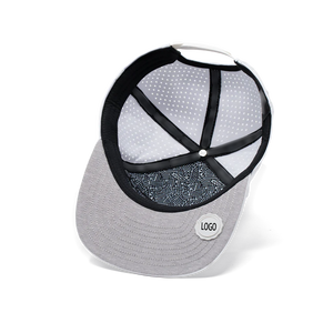 Gorras de béisbol de la mejor calidad, gorros deportivos de poliéster 100%, color blanco - Product Image 1
