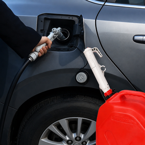Efficient All-Purpose 3.2GPM <b>Manual</b> Nozzle Fuel Transfer <b>Pump</b> Quick-Action Battery Powered with Rubber Hose Made Durable Plastic - Product Image 1