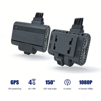 Caméra embarquée professionnelle 4CH pour flotte de camions et d'autobus, système de surveillance MDVR robuste avec GPS 4G, WIFI et caméra HD étanche