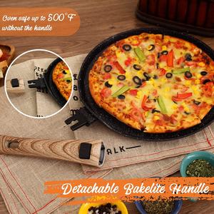 Poêle à crêpe pour enfants, ustensile à pizza de 11 pouces avec <span class=keywords><strong>manche</strong></span> <span class=keywords><strong>amovible</strong></span> - Product Image 5