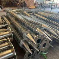 Vente en gros de vis de terre de fondation en acier au carbone boulon d'ancrage de poteau pour fondations de maison en bois système de mesure en pouces