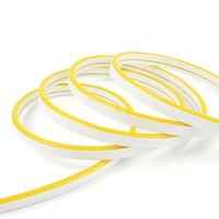 Bande LED néon en silicone IP67 12V/24V 2835 8*16mm monocouleur, trois LED découpables, 110 LED/m, gaine en silicone pur, PCB plaqué