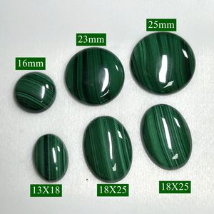 Retro piatto rotondo 25mm pietre di alta qualità naturale <span class=keywords><strong>verde</strong></span> <span class=keywords><strong>Malachite</strong></span> Cabochon gemma - Product Image 6
