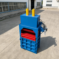 Presse à balles verticale hydraulique à double cylindre robuste pour le recyclage de vêtements usagés, textiles, chiffons et déchets de coton