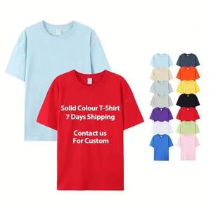 High Quality Custom Screen Printing Short Round Neck Blank 100% Cotton Plain <b>T</b> <b>Shirt</b> <b>for</b> <b>Men</b> - Product Image 2