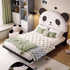 उच्च श्रेणी के पशु प्यारे बच्चों के लिए चमड़े के पांडा बिस्तर पशु चमड़े के बिस्तर - Product Image 5