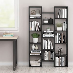 <b>Modern</b> Bookcase, 5-<b>Shelf</b> Storage Organizer With 14-Cube Display Bookshelf SG001 Bookcases SG001 - Product Image 5