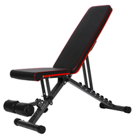 Banc de musculation multifonctionnel Haltère d'entraînement à domicile pour tout le corps Banc de musculation pliable en acier
