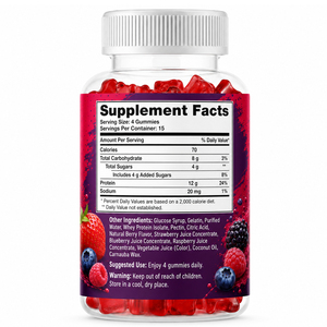 Bonbons Gommeux Concentrés de Protéines de Lactosérum à la Vanille Pure, Marque Blanche, Format Vrac 50kg, pour la Beauté, la Croissance Musculaire et la Prise de Poids, Certifiés GMP - Product Image 6