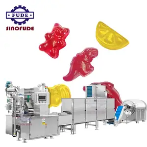 多功能更好的工作条件德国软糖机器中心填充软糖糖果制造机