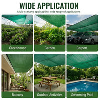 Rouleau de filet pare-soleil en HDPE imperméable, robuste et écologique avec cadre en plastique pour l'agriculture et le jardin
