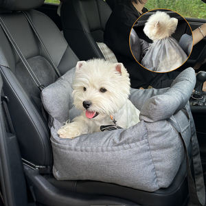 Luxuriöser Hunde-Autositz, Haustier-Sofatasche, Großhandel Reise-Sicherheits-Booster-Tragetasche, Waschbarer Bezug, Hunde-Autositzkissen - Product Image 1