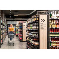 Étagère gondole de supermarché robuste, étagère de supermarché de magasin de détail personnalisée