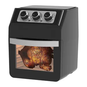 12L çok fonksiyonlu mekanik topuzu olmayan yağ konveksiyon lokantası kurutucu fırında tekrar ısıtma elektrikli tost makinesi fırın hava fritöz fırın