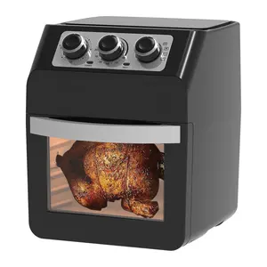 12L Đa Chức Năng Cơ Khí Knob Non-dầu Đối Lưu Rotisserie Dehydrator Nướng Reheat Điện Lò Nướng Bánh Mì Không Khí Nồi Chiên Lò