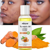 Huile de curcuma biologique pour le visage et le corps, blanchiment naturel, élimination des taches brunes, huile de massage hydratante, éclaircissement de la peau