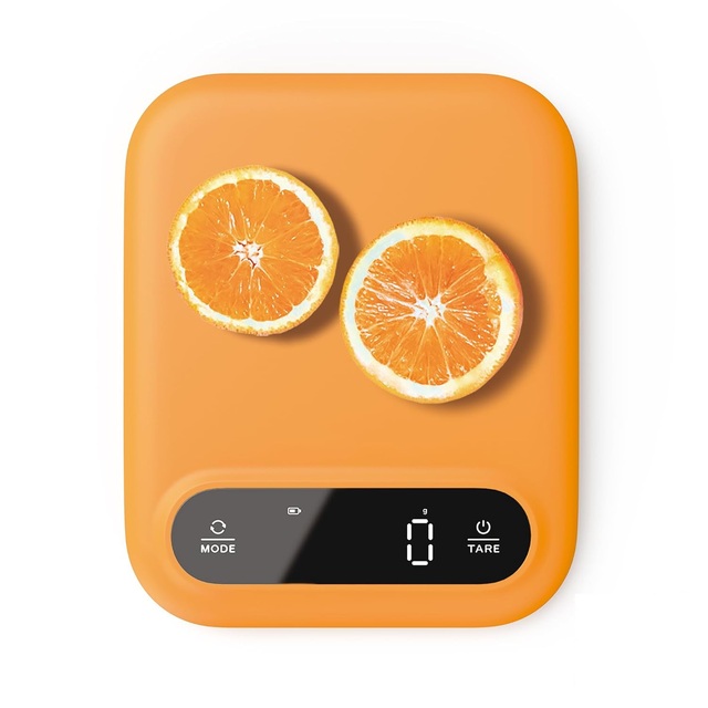 Weighing Digital Smart 5kg Orange Fashion Full Waterproof Food Kitchen Scale Household Scales,Color OEM