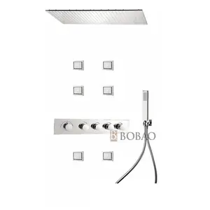 Concealed Black Bathroom Faucets Shower Set Rain Mixer Brass Shower Faucet Ceiling Rain Shower