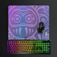 Tapis de souris gaming XXL style arc-en-ciel avec film nacré, grand tapis de bureau, LOGO personnalisé, OEM ODM, pour ordinateur, en stock