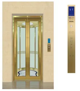 新的SL电梯800千克全景玻璃商业乘客电梯观光交流驱动器与ce认证出售
