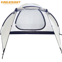 Tente de camping dôme imperméable pour 2 personnes, trois saisons, double couche, poteaux en fibre de verre, 75D 190T, polyester Ripstop, bâche de sol en PE, grande taille