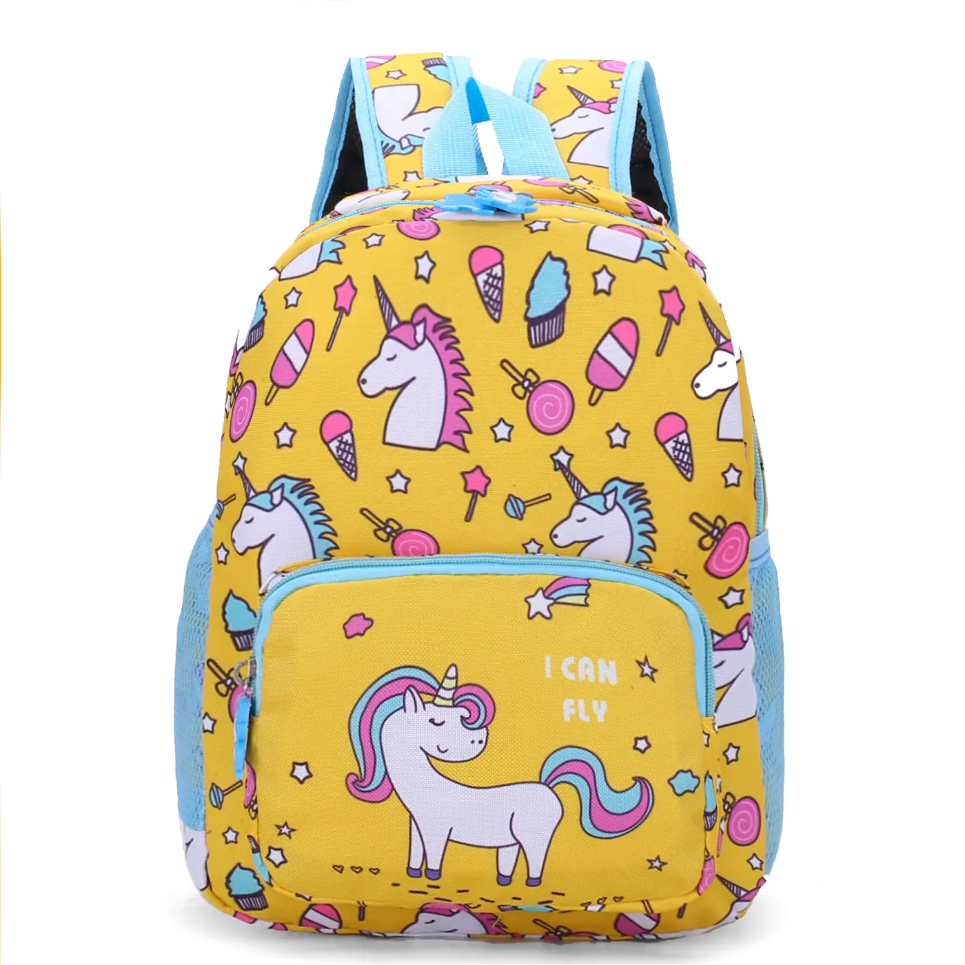 Kids Girls School Bags Child Pink Purple Unicorn Printing Backpack Kindergarten Cute Children's Schoolbag Waterproof