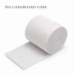 Soft Virgin Wood Pulp <b>Toilet</b> Tissue Standard Roll <b>Pink</b> Patterned Surface - Product Image 4
