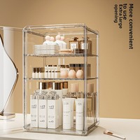 Honyard – Organisateur de cosmétiques moderne et minimaliste, écologique, boîte de rangement de maquillage de bureau en acrylique pour rouges à lèvres