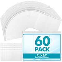 Porte-étiquettes HaoRan, protège-pages, pochettes pour cartes, format personnalisé, porte-cartes d'indexation en PVC, porte-étiquettes d'entrepôt