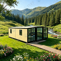 Maison conteneur extensible FLKT, résistante à la rouille et à l'eau, garantie 2 ans, usine source, maison préfabriquée moderne de luxe