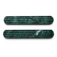 Poignée de tiroir et bouton de meuble en marbre vert foncé de style contemporain personnalisé, en pierre naturelle