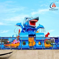 Manège de tir aquatique en intérieur, Attraction Île des Requins et des Dauphins pour Enfants et Adultes
