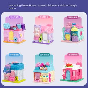 Mini maison de jeu pour enfants avec éclairage varié, musique, jeu d'imitation et jouets préscolaires - Product Image 2