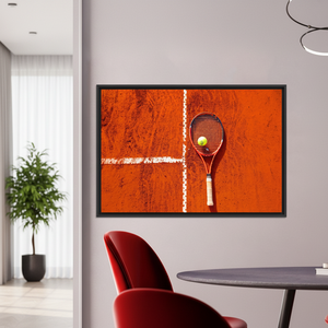 Elegant Printed Canvas Artwork: Personalized Tennis Inspiration,<b>BLACK</b> <b>FRAMED</b> CANVAS - Product Image 3