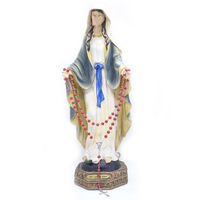 Chapelet Catholique Croix Jésus Parfumé, Collier Perles Bois Rouge, Coffret Cadeau, Ensemble Boîte Collier Croix, 4 Couleurs au Choix