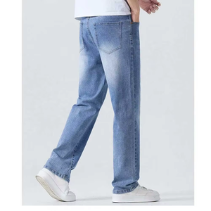 Jeans en denim coupe slim pour <span class=keywords><strong>homme</strong></span>, 100% coton, respirant, denim délavé, fournisseur OEM, vente en gros - Product Image 3