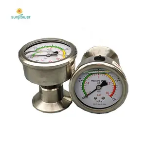 Visual clogging indicator CYB-I oil filter pressure gauge