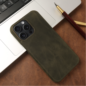 Custodia per telefono in vera pelle di lusso per <span class=keywords><strong>iPhone</strong></span> 15/16 /Pro/ Pro protezione obiettivo Max Cover antiurto in pelle di agnello - Product Image 3