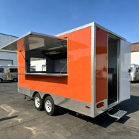 Camion de restauration rapide personnalisé, camion de pizza, camion de crème glacée, kiosque mobile, camion de café, camion de tacos, remorque alimentaire avec cuisine complète