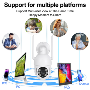 Caméra IP réseau 4K WiFi PTZ Caméra de sécurité sans fil Caméra de surveillance CCTV Vision nocturne couleur Système de sécurité - Product Image 1