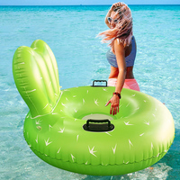 Chaise gonflable flottante de piscine LC Cactus, mobilier de piscine d'eau, pour adultes