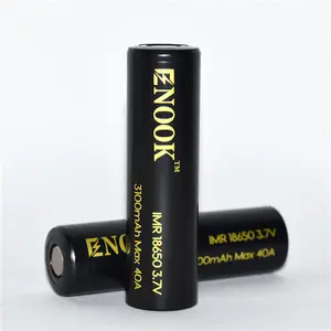 Enook 18650 3100MAh 40A แบตเตอรี่ลิเธียม18650จักรยานไฟฟ้าแบตเตอรี่ลิเธียมไอออน