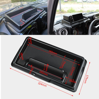 Boîte de rangement multifonctionnelle pour tableau de bord de voiture JMN170 avec support de téléphone pour Suzuki Jimny 2019-2026 JB64/JB74 3/5 portes