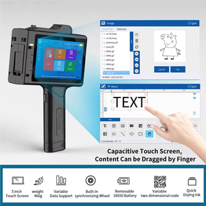 Willita 25,4mm <span class=keywords><strong>pantalla</strong></span> táctil portátil impresora <span class=keywords><strong>de</strong></span> inyección <span class=keywords><strong>de</strong></span> tinta <span class=keywords><strong>de</strong></span> mano Número <span class=keywords><strong>de</strong></span> fecha código <span class=keywords><strong>de</strong></span> barras codificación <span class=keywords><strong>de</strong></span> código QR para bolsa <span class=keywords><strong>de</strong></span> plástico botella <span class=keywords><strong>de</strong></span> cartón - Product Image 3