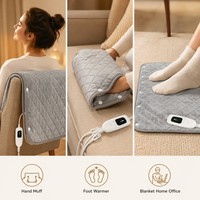 Bantal Pemanas Cedar Space, Selimut Hangat dengan Kancing Tekan, Kompres Panas, Fisioterapi, Pereda Nyeri, Dapat Dicuci, Selimut Tubuh OEM